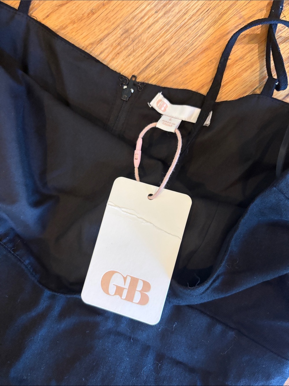 Gianni‎ Bini Black Spaghetti-Strap Mini Dress - Picture 2 of 7